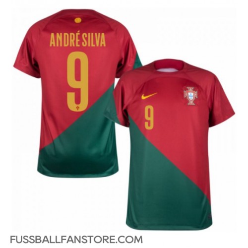 Portugal Andre Silva #9 Replik Heimtrikot WM 2022 Kurzarm
